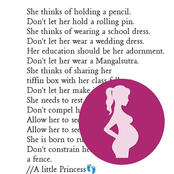 thursdaythoughts endchildmarriage earlypregnancy