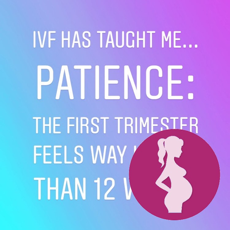 Does anyone else think following IVF the first 12 weeks is never ending… earlypregnancy inferti…